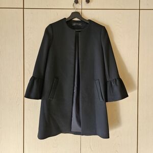 Zara Open Front Bell Sleeve Coat - size S